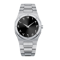 Nouvelles montres minimalistes classiques de luxe ultra-fines pour hommes Orologio Uomo avec chiffres arabes et cadran bleu marine