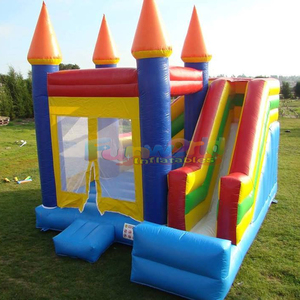 Castillo inflable con tobogán para fiestas al aire libre, brincolín inflable comercial para niños, casa de brinco, castillo hinchable - Product Image 3