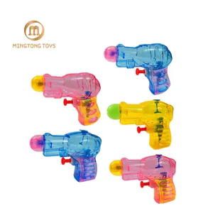 Groothandel Kinderen Zomer Buiten Spel Goedkope Bulk Kleur Transparant Mini Plastic Waterpistool Speelgoed