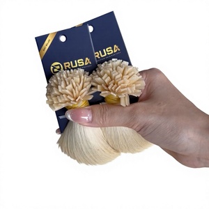 ผมต่อแบบเคราติน RUSA สีบลอนด์ฟอกขาว ปลายแบน ผมเวียดนาม ขนาดมาตรฐาน - Product Image 1