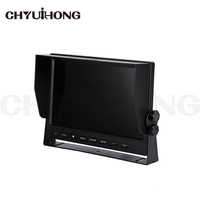 HD AHD 10.1 pouces camion tracteur Split Quad View moniteur robuste avec grand écran