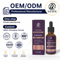 Complément alimentaire liquide liposomal de glutathion en gouttes à marque privée – Mélange boostant de glutathion pour le système immunitaire et antioxydant