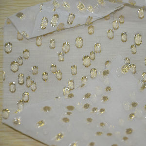 100% abito in <span class=keywords><strong>Chiffon</strong></span> di seta organica in tessuto Lurex punti metallici per abiti da ragazza Set tende-Somali Dirac 2025 anche per cuscini - Product Image 2