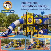 Toboggan extérieur en plastique pour enfants, équipement de jeu pour jardin d'enfants et parc