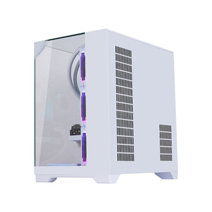 7 pozisyonlu panoramik aydınlatma verimliliği <span class=keywords><strong>ATX</strong></span> oyun kasası masaüstü bilgisayar ana bilgisayar üç taraflı temperli cam Metal orta kule - Product Image 3