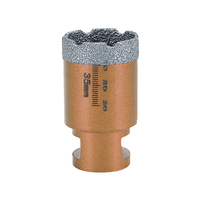 Forets diamantés à pointe carbure avec mandrin intégré brasés sous vide pour carrelage, béton, porcelaine, pierre, granit, marbre et scies