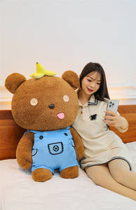 Mignon petit homme jaune <span class=keywords><strong>Bob</strong></span> peluche Tim ours série peluche jouets <span class=keywords><strong>banane</strong></span> brun ours en peluche doux poupées enfants garçons filles - Product Image 4