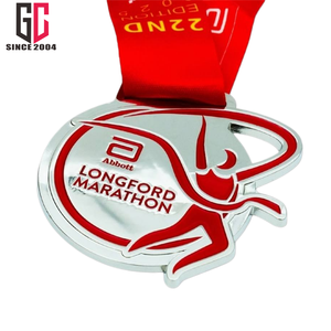 Medalla de Maratón Abbott <span class=keywords><strong>Longford</strong></span> Half 5k de Metal Esmaltado Personalizada de Fábrica con 15 Años de Experiencia para Eventos 2026 2027 - Medalla de Plata y Bronce - Product Image 1