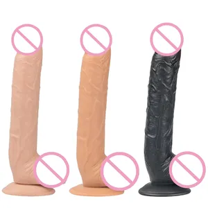 Uzun büyük dev büyük siyah kauçuk anal japonya seks straplez yapay penis oyuncaklar kadın için