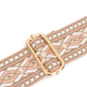 สายรัดผ้าไนลอนลายแจ็คการ์ดแบบเอธนิค กว้าง 5 ซม. หนาขึ้น พร้อมลายโลโก้ สำหรับกระเป๋า ของขวัญ ทำจากโพลีเอสเตอร์ - Product Image 4