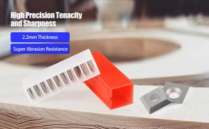 Lames de <span class=keywords><strong>coupe</strong></span> pour bois HOZLY 12x12x2.2 35 degrés, lames de rabot, remplacement de lames en carbure, insert de machine CNC, fraiseuse, tournage - Product Image 5