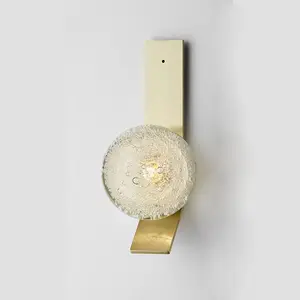 Nordic art round bubble glass wall lamp indoor sconces