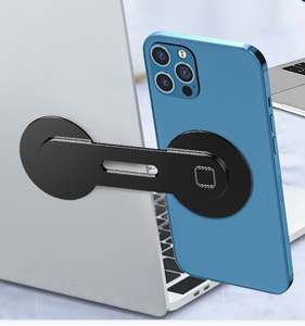 Dudukan Telepon Laptop Magnetik Lipat Rotasi Aluminium Aloi Komputer Perluas Dudukan Telepon untuk Iphone12 13 14 Pro Max - Product Image 2