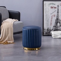 Moderne avancé filles coiffeuse chaise luxe petit rond cosmétique pouf Simple stockage tissu maison chambre salon