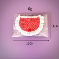Bandana Bib Hewan Peliharaan Lucu Bermotif Ruffle, Dapat Disesuaikan, Motif Bunga Buah, Syal Saliva Anjing Kucing Lembut, Kerudung Bib Kucing