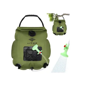 Heating Water Bag PVC Portable Outdoor Hiking Travelling Pressure Shower 5 Gallons Solar Waterproof Camping Water Bag