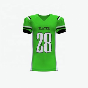 Camiseta de Fútbol Americano, Diseño Deportivo, Uniforme con Vista Frontal y Trasera, Vector Premium, 100% Poliéster Sublimado - Product Image 3
