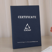 Papier scolaire A3 A4 lettre taille cuir pu logo personnalisé défilement mariage degré velours titulaire dossier de certificat de graduation