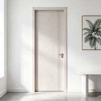 Porte de chambre à coucher avec joint de bordure PUR, insonorisante 30 dB, surface facile à nettoyer, marquage CE pour la fourniture de projets