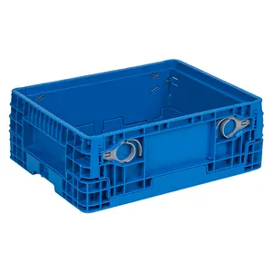 Collapsible Storage Box Crates High Quality Foldable Plastic Collapsible Storage Box Durable Stackable Crates For Transportation