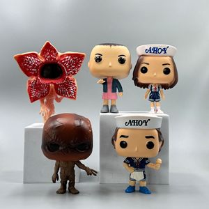 Les dernières figurines POP Stranger Things de la marque, lot de 10 pièces, 10 cm, Dustin, <span class=keywords><strong>Steve</strong></span>, Eddie, Robin, figurine d'anime, statue, ornement - Product Image 3