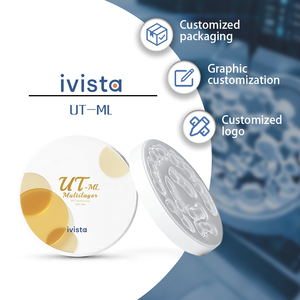 قرص سيراميك متعدد الطبقات UT-ML فائق الشفافية من Ivista بقوة 650 ميجا باسكال، أفضل كتلة زركونيا لمختبرات الأسنان - Product Image 2