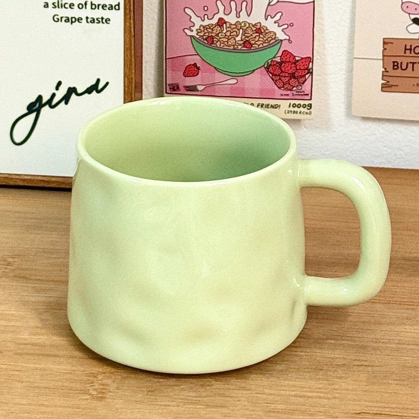 [Tasse Individuelle] Tasse à Texture Martelée - Vert Clair