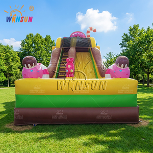 WINSUN 0.55 mm Outdoor Commercial Kids Candy <b>Slide</b> Inflatable Dry <b>Slide</b> - Product Image 1
