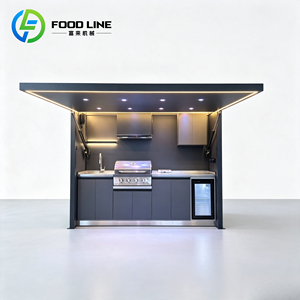 Conjunto Completo de Cocina Exterior con Parrilla de Gas Natural, Barra y Refrigerador para Patio o Cocina al Aire Libre - Product Image 3