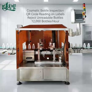 Machine d'inspection visuelle automatique haute vitesse pour la détection des bavures, des éclats, des rayures, des différences de couleur, des codes QR sur les flacons cosmétiques et l'équipement de tri - Product Image 6