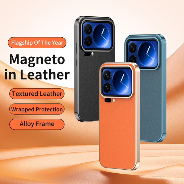 360 Full body Magnetic Metal Tempered Glass Flip Leather Cover for Xiaomi 17 Pro Max / 17 Pro / Poco F8 Ultra F8 Pro Camera case