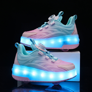 Scarpe da Pattinaggio Illuminanti Unisex per Bambini, Traspiranti e Comode con Suola in EVA e Tomaia in Rete, Logo Personalizzabile, Modello OEM/ODM - Product Image 2