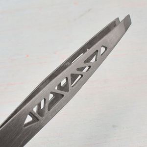 Kit de Pinzas de Acero Inoxidable con Punta Hueca para Manualidades, Joyería, Extensión de Cejas y Pestañas - Product Image 3