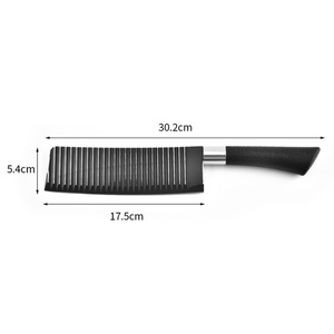 Ensemble de couteaux de cuisine en acier inoxydable 6 pièces avec revêtement noir antiadhésif, ciseaux de cuisine avec boîte cadeau - Product Image 3
