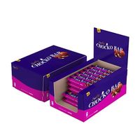 Boîte en carton imprimée sur mesure avec bande détachable, emballage de vente au détail pour snacks, cosmétiques et supermarchés
