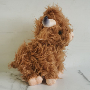 Vache en peluche douce et câline Highland, jouet de <span class=keywords><strong>ferme</strong></span>, jouet en peluche de vache, nouveau sac OPP, jouets unisexes les plus populaires, joli cadeau, coton PP - Product Image 5