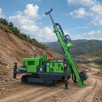 Foreuse de puits profonds de 1000 m à moteur diesel, entièrement hydraulique, pour l'exploitation minière de roches, vitesse de forage rapide, portable pour la construction