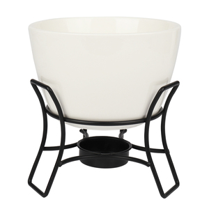 Pot à <span class=keywords><strong>fondue</strong></span> en porcelaine personnalisé, mini pot en céramique <span class=keywords><strong>pour</strong></span> <span class=keywords><strong>fondue</strong></span> au <span class=keywords><strong>fromage</strong></span> et au chocolat, style <span class=keywords><strong>suisse</strong></span> - Product Image 1