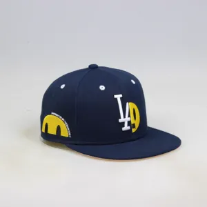new arrival high quality custom era 3D embroidery logo flat brim 100% polyester fitted cap