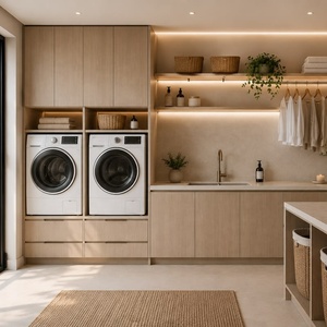 <span class=keywords><strong>Mueble</strong></span> de Lujo para Lavandería |   Soluciones de Muebles a Medida de Fábrica |   Gabinetes de Lavandería Duraderos para Proyectos Residenciales - Product Image 1