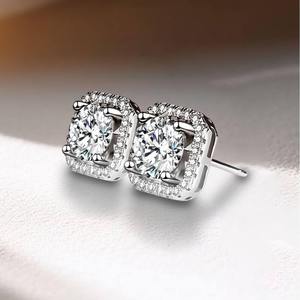Direct Factory Supply Moissanite Diamond <b>Earrings</b> <b>Fine</b> Jewelry for Women Luxury Accessories Wedding Gift and Fashion Collection - Product Image 5