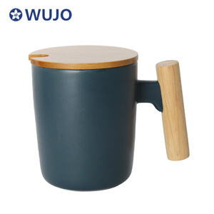 Tùy chỉnh gốm cốc cà phê đặt Nordic gốm cốc cà phê với tay cầm bằng gỗ - Product Image 5