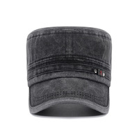 Nuevo Sombrero Lavado Hecho de Tela de Algodón Antigua, Gorra Plana de Pico de Pato para Otoño e Invierno, Sombrero Transpirable para Exteriores con Efecto Desgastado