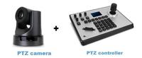 Controlador de Cámara PTZ para Equipos de Sala de Conferencias con Joystick 4D para Videoconferencias y Transmisión en Vivo