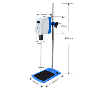 Junxia Rwd50 100 150e Top Mounted Mixer Electric Agitator Laboratory Mixer Stainless Steel 1 Kw Vertical Liquid <b>Mixing</b> <b>Equipment</b> - Product Image 1