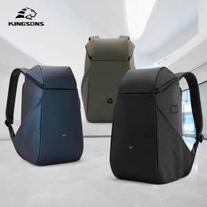 Kingsons <b>Backpack</b> 15 Inches Durable Unisex Student <b>Backpack</b> Solid Color Everyday Use - Product Image 1