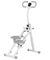 Appareil de step verticale réglable en hauteur, capacité 120 kg, pour entraînement complet du corps à domicile, avec moniteur, noir