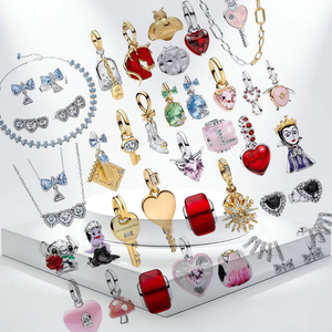 Nouveauté 2026 : Breloques et pendentifs en argent 925, motifs Coccinelle, Hibou, Abeille, Tortue, Crayon, <span class=keywords><strong>Clé</strong></span> bicolore, pour bijoux DIY exquis - Product Image 2
