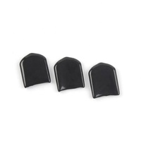 Manchon de presse-étoupe en plastique noir personnalisé embouts plats en PVC pour poignée