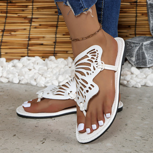 Pantuflas Planas Transpirables con Diseño Hueco para Mujer, Tallas Grandes, Nueva Forma de Punta, Estilo Europeo y Estadounidense, Venta al Por Mayor 231 231 - Product Image 3